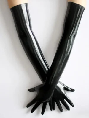 Latex Long Opera Gloves