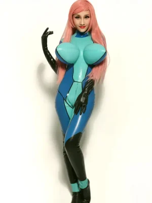 Latex Bodacious Sea Spray Catsuit