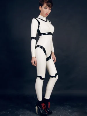Latex Disjointed Dolly Catsuit
