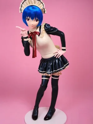 Latex Anime Waitress/Maid Costume Dress