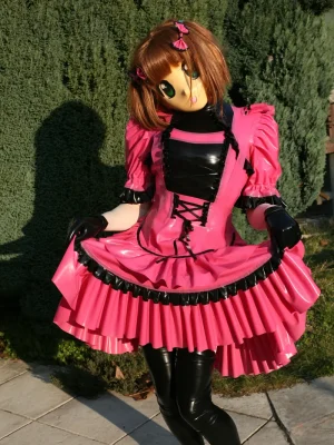 Latex Emina Anime Style Doll Dress
