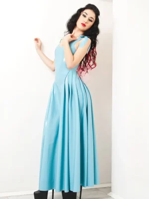 Latex Maxi-Saxy Maxi Prom Dress