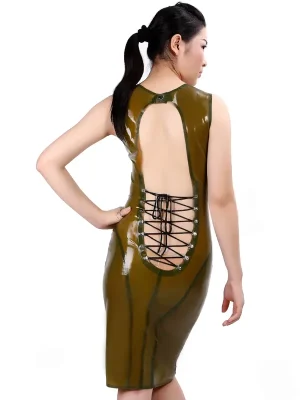 Latex Bringin Sexy Back Cocktail Dress