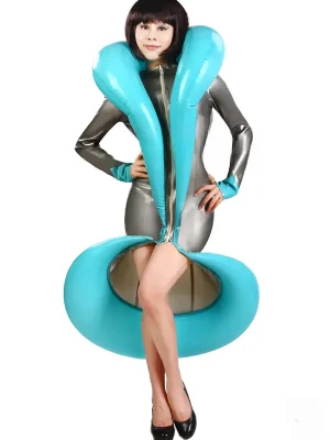 Latex The Blue Bulge Dress
