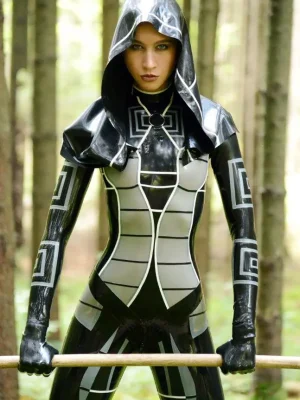 Latex Mass Effect Kasumi Costume Catsuit