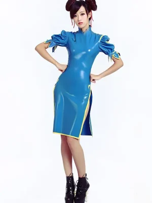 Latex Street Fighter: Chun-Li Dress