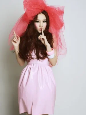 Latex Delicate Daffodil Dress