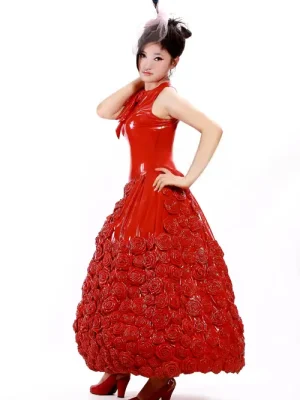 Latex Rose Belle Dress