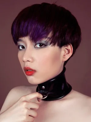 Latex Neck Collar Corset