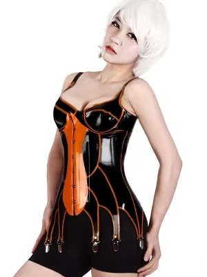Latex Petals Falling Corset