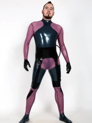 Latex Mens Chebar Futuristic Catsuit