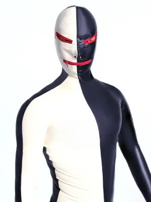 Latex Mens Same Both Ways Gimp Catsuit With Codpiece