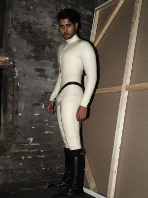 Latex Mens Vidar Front Zipper Catsuit