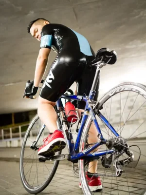 Latex Mens Brand Name Short-Sleeved Cycling Suit