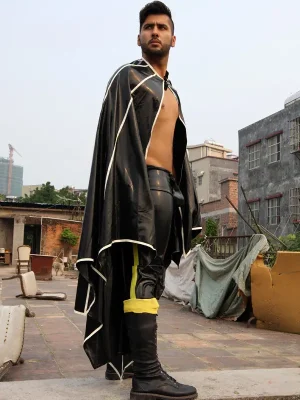 Latex Mens Batwing Cape