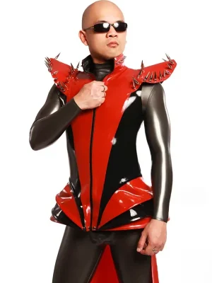 Latex Mens Winged Warrior Costume