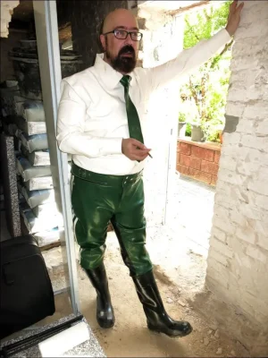 Latex Mens Military Shirt