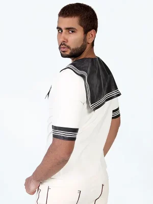 Latex Mens Jack Tar Naval Top