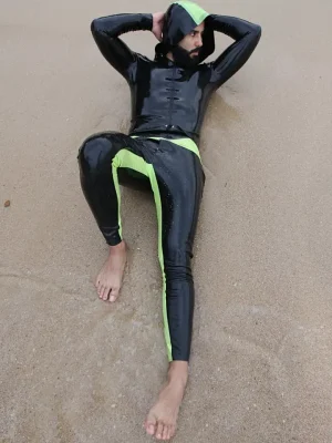 Latex Mens Casual Leggings