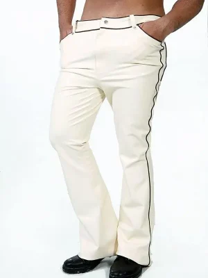 Latex Mens Piping-Trim Jeans