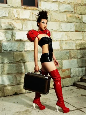 Latex Dodecahedron Outfit